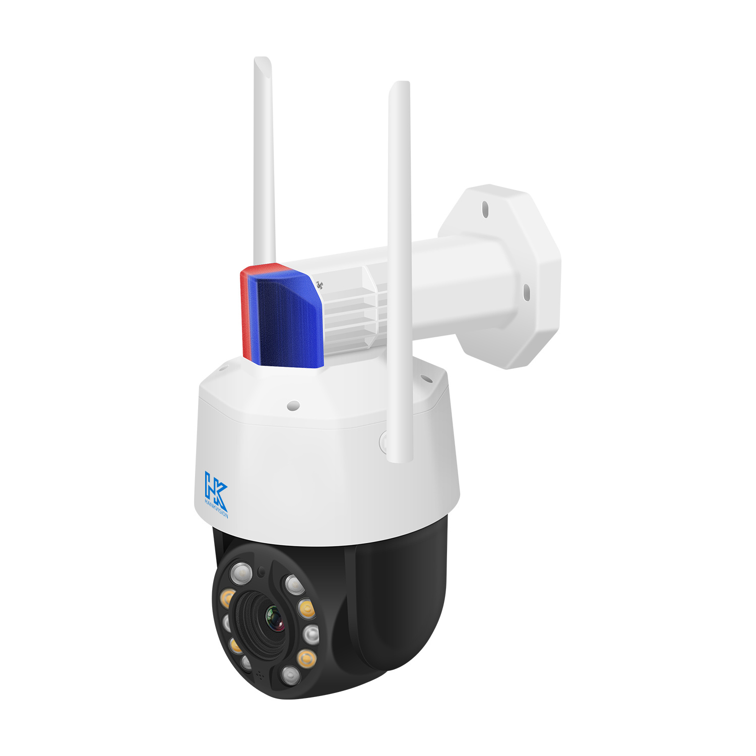 Hankvision WiFi Camera 3MP 20xzoom Poe IP Camera 2-Way Audio Waterproof Tuya CCTV with Alarming Lights