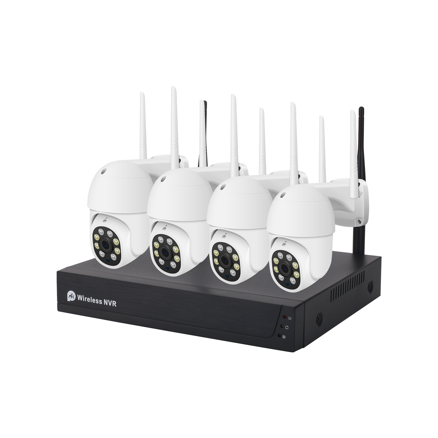 WiFi NVR Kit PTZ Cameras 4CH 3MP Wireless Kit CCTV Surveillance Kit 2-Way Audio Tuya
